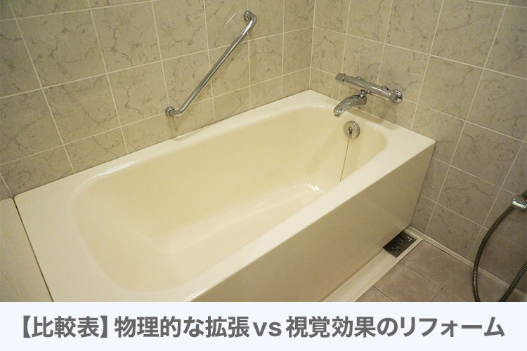 【比較表】物理的な拡張 vs 視覚効果のリフォーム